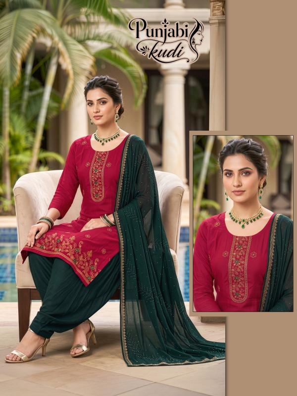 Desi kudi punjabi kudi 3pcs kurtis wholesale online in surat